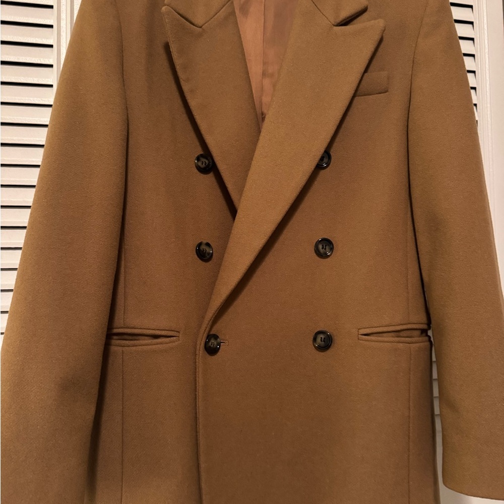 Mango wool blend Tan Blazer - Picture 2 of 9
